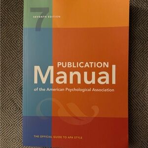 Publication Manual of the American Psychological Association